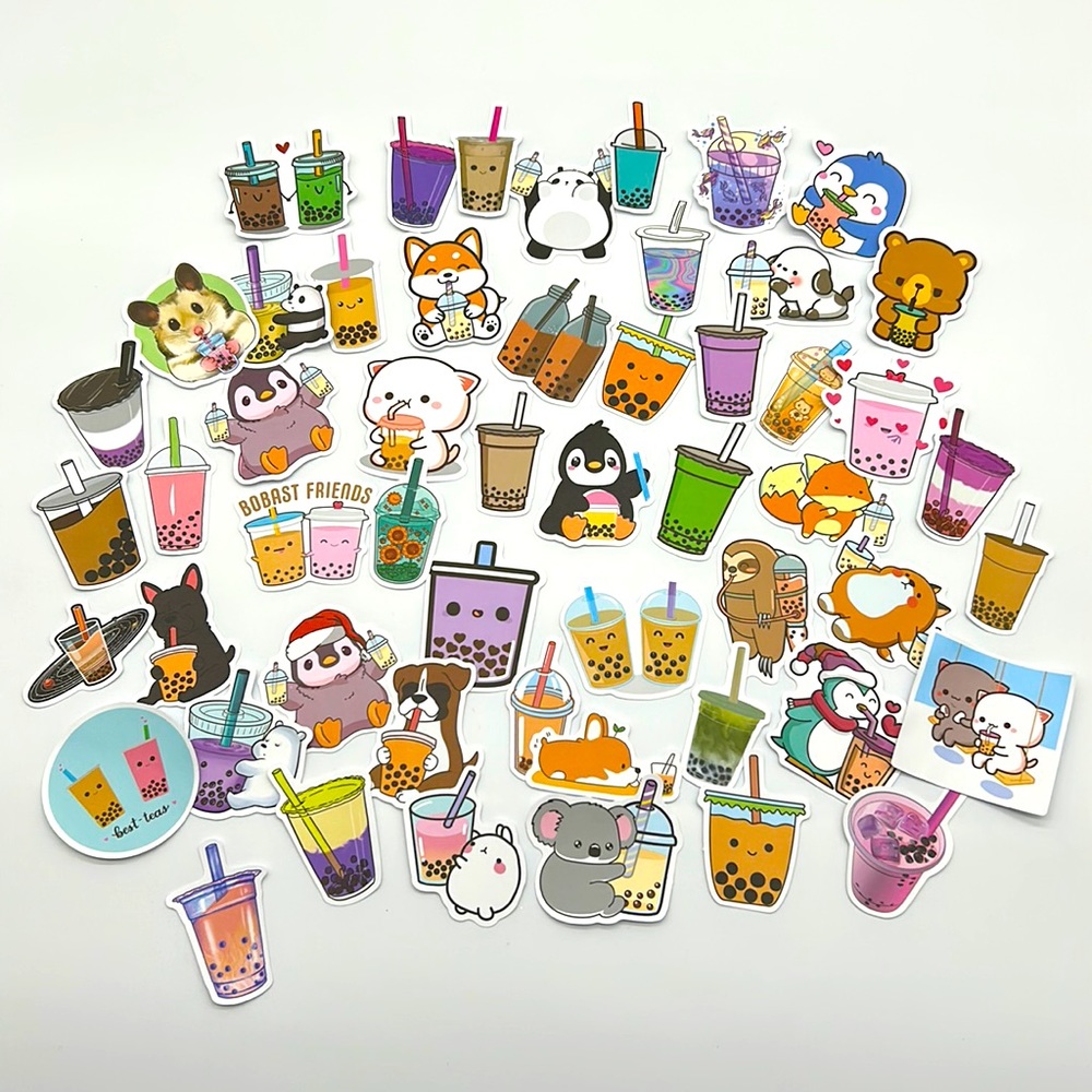 Boba sticker bundle